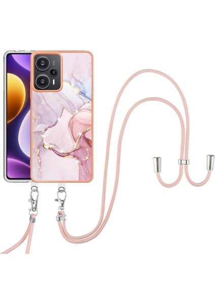 Xiaomi Poco F5 5g Mermer Anti-Çizik Yumuşak Crossbody Kordon (Yurt Dışından)
