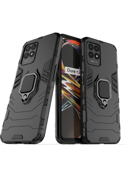 Realme 8i Askeri Damla Koruma 360 &deg; Dönen Halka Darbeye Dayanıklı (Yurt Dışından)
