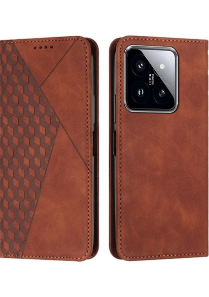 Uyumlu Xiaomi 14 Cüzdan Kılıf (Yurt Dışından)