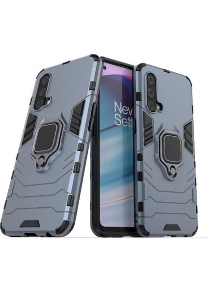 Oneplus Nord Ce 5g Için Kılıf 360 &deg; Dönen Halka Darbeye Kapak Askeri (Yurt Dışından)