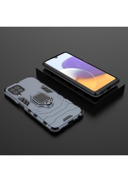 Samsung Galaxy A22 4g Için Kılıf 360 &deg; Dönen Halka Askeri Damla Koruma (Yurt Dışından) modelleri