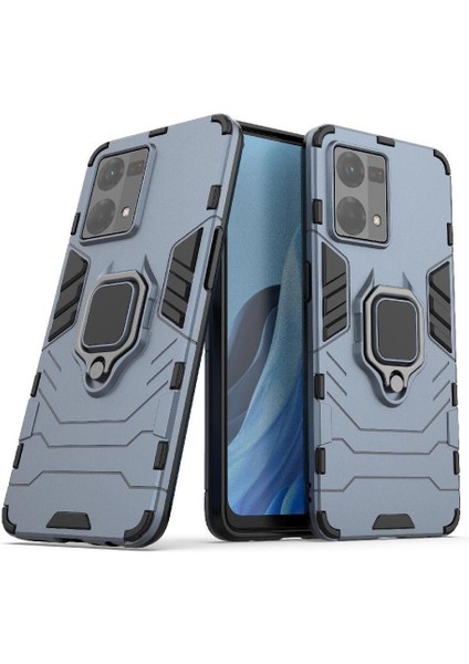 Oppo Case 7 4g Için Kılıf 360 &deg; Dönen Halka Darbeye Kapak Kickstand Damla (Yurt Dışından)