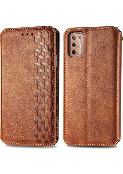 Motorola Moto G9 Artı Cüzdan Fonksiyonu Zarif Iş Deri (Yurt Dışından)