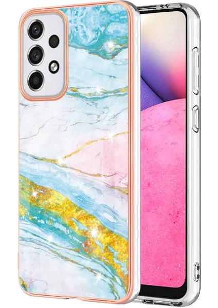 Samsung Galaxy A33 5g Ince Tpu Yumuşak Tampon Mermer Desen (Yurt Dışından)