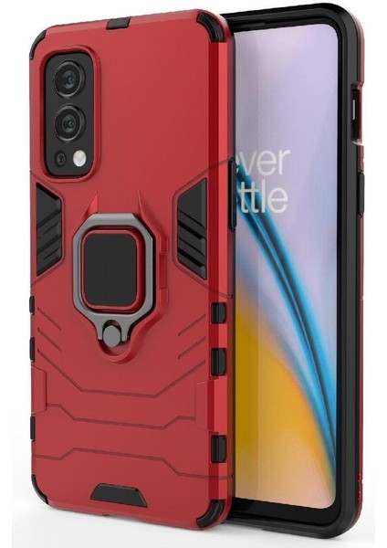 Oneplus Nord 2 5g Için Kılıf 360 &deg; Dönen Halka Askeri Damla Koruma (Yurt Dışından)