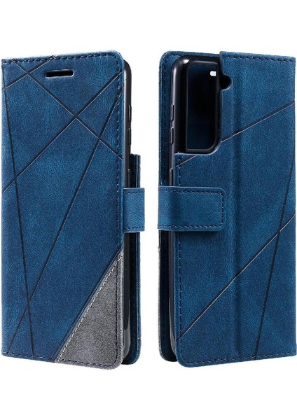 Samsung Galaxy S21 Kart Tutucu Için Kickstand Manyetik Cüzdan Flip Pu (Yurt Dışından)