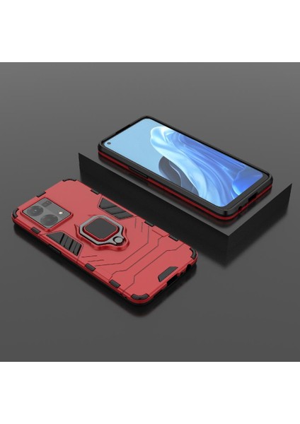 Oppo Case 7 4g Için Kılıf 360 &deg; Dönen Halka Darbeye Kapak Kickstand Damla (Yurt Dışından) modelleri