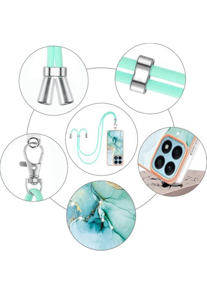 Onur X8A Mermer Tampon Anti-Scratch Yumuşak Crossbody Kordon Askısı Için Kılıf (Yurt Dışından) fiyatları