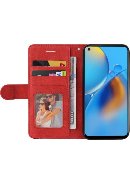 Kart Yuvası Standı ile Oppo A74 4g Için Kılıf Pu Deri Flip Folio Kılıf (Yurt Dışından) fiyatları