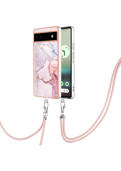 Google Piksel 6A Tampon Crossbody Kordon Askısı Anti-Scratch Yumuşak (Yurt Dışından)