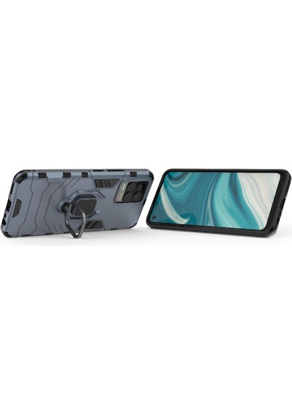 Realme 8 4g Darbeye Dayanıklı Kapak Için Kılıf Kickstand 360 &deg; Dönen Halka Askeri (Yurt Dışından) fiyatları