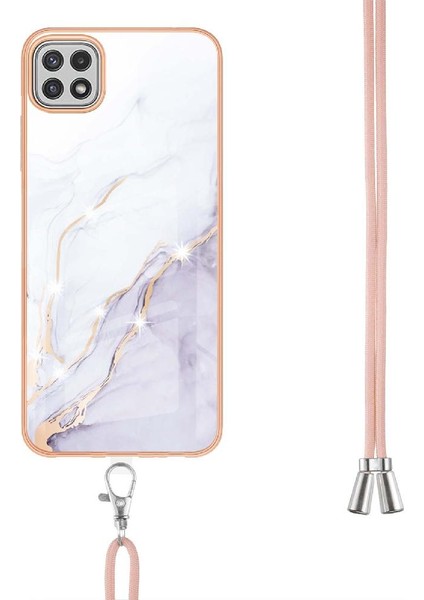 Samsung Galaxy A22 5g Crossbody Kordon Askısı Mermer Anti-Scratch Için Kılıf (Yurt Dışından) fırsatları