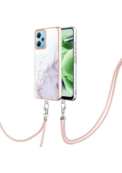 Xiaomi Redmi Için Not 12 5g Tampon Anti-Çizik Yumuşak Mermer Crossbody (Yurt Dışından)