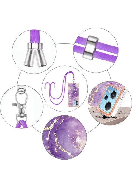 Xiaomi Poco X5 5g Mermer Crossbody Kordon Askısı Tampon Yumuşak (Yurt Dışından) modelleri