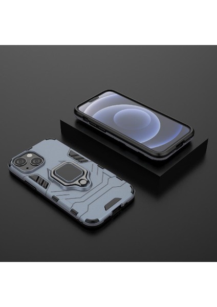 IPHONE 14 Için Kılıf Artı Askeri Damla Koruma 360 &deg; Dönen Halka Kapak (Yurt Dışından) modelleri