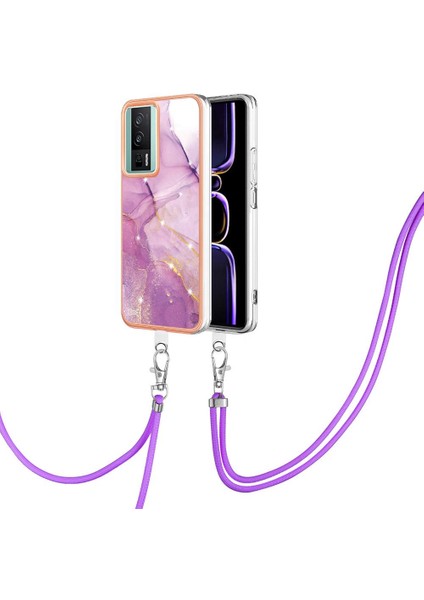 Xiaomi Poco F5 Pro 5g Mermer Tampon Anti-Scratch Yumuşak Crossbody (Yurt Dışından)