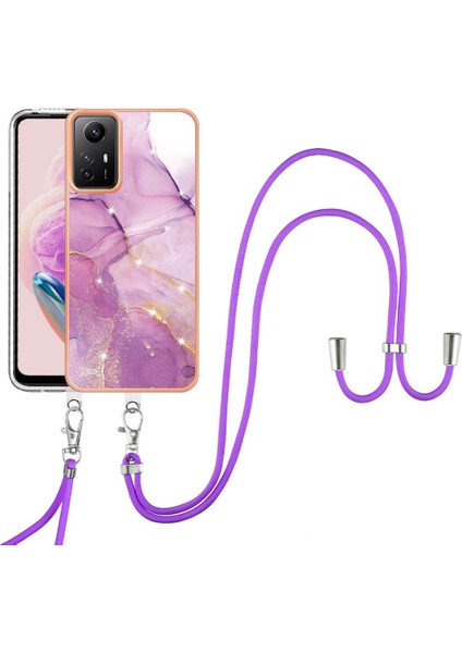 Xiaomi Redmi Için Not 12S 4g Anti-Scratch Yumuşak Mermer Tampon Kordon (Yurt Dışından)