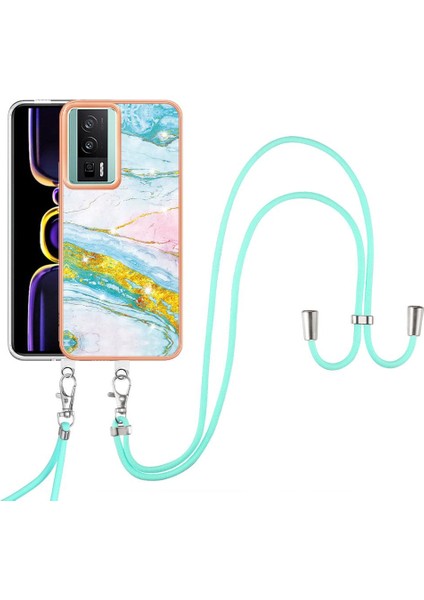 Xiaomi Poco F5 Pro 5g Mermer Tampon Anti-Scratch Yumuşak Crossbody (Yurt Dışından)