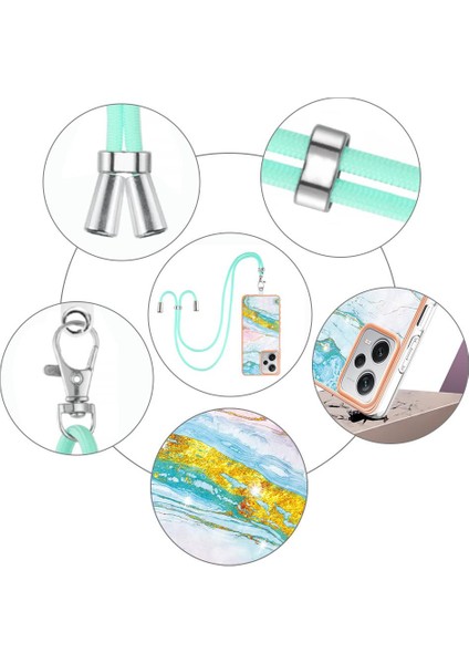 Xiaomi Redmi Için Not 12 Pro Artı 5g Mermer Crossbody Kordon Askısı (Yurt Dışından) modelleri