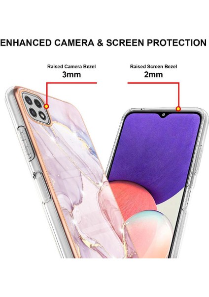 Samsung Galaxy A22 5g Yumuşak Tampon Koruma Için Kılıf Ince Tpu Mermer (Yurt Dışından) fırsatları