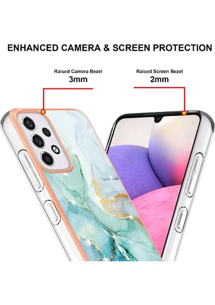 Samsung Galaxy A33 5g Ince Tpu Yumuşak Tampon Mermer Desen (Yurt Dışından) fiyatları