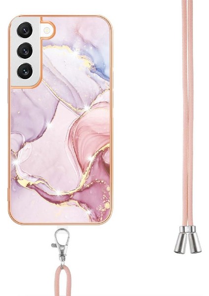 Samsung Galaxy S22 5g Için Crossbody Kordon Askısı Tampon Mermer Yumuşak (Yurt Dışından) modelleri