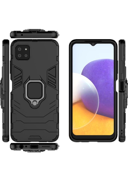 Samsung Galaxy A22 5g Kickstand Için Kılıf 360 &deg; Dönen Halka Darbeye Damla (Yurt Dışından) modelleri