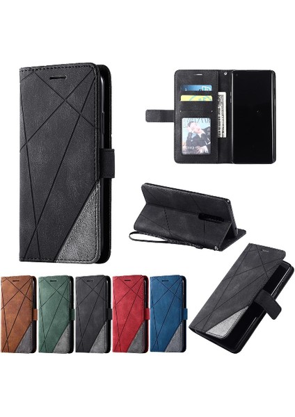 Oneplus 8 Için Kılıf Pu Deri Manyetik Cüzdan Flip Folio Kart Tutucu (Yurt Dışından)