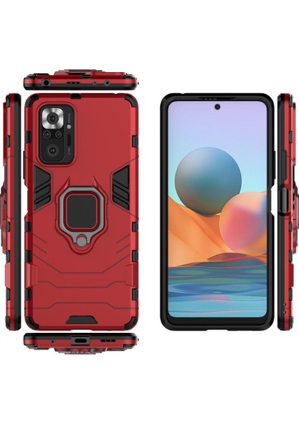 Xiaomi Redmi Not 10 Için Kılıf Pro Askeri Damla Koruma Darbeye Halka (Yurt Dışından)