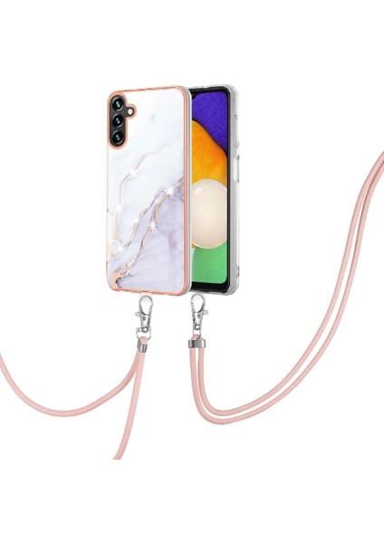 Samsung Galaxy A54 5g Için Crossbody Kordon Askısı Mermer Tampon Yumuşak (Yurt Dışından)