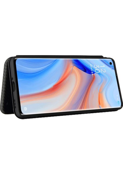 Kart Tutucu Kickstand Kart Ekleme Flip ile Oppo Reno5 Pro 5g Için Kılıf (Yurt Dışından)