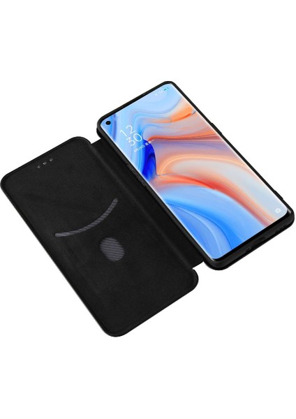 Kart Tutucu Kickstand Kart Ekleme Flip ile Oppo Reno5 Pro 5g Için Kılıf (Yurt Dışından) fırsatları