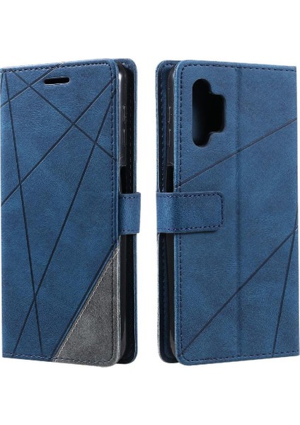 Samsung Galaxy A32 5g Pu Deri Manyetik Kart Tutucu Kickstand Için Kılıf (Yurt Dışından)