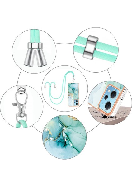 Xiaomi Poco X5 5g Mermer Crossbody Kordon Askısı Tampon Yumuşak (Yurt Dışından) modelleri