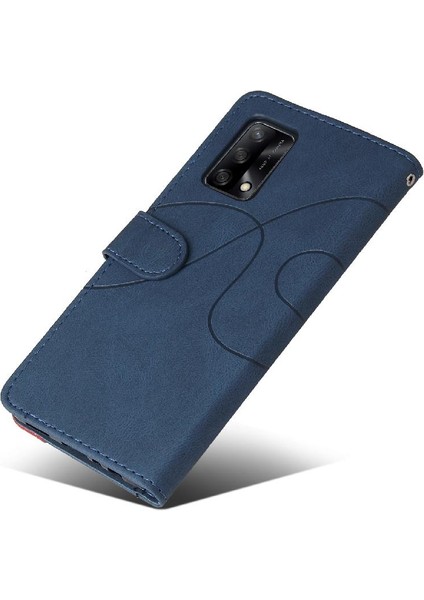 Kart Yuvası Standı ile Oppo A74 4g Için Kılıf Pu Deri Flip Folio Kılıf (Yurt Dışından) modelleri