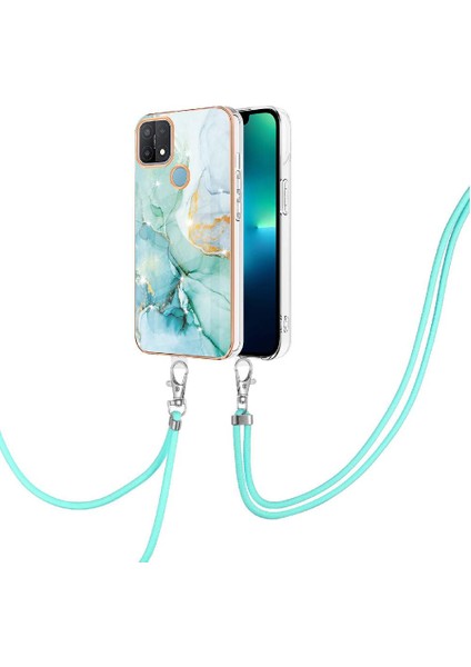 Oppo A15 Için KILIF/A15S Crossbody Kordon Askısı Tampon Mermer Anti-Scratch (Yurt Dışından)