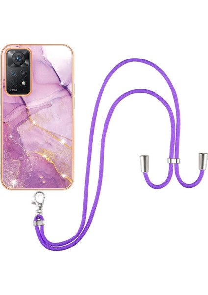 Xiaomi Redmi Için Not 11 4g Mermer Crossbody Kordon Askısı Tampon (Yurt Dışından)