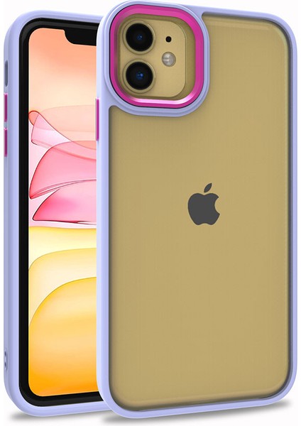 iPhone 12 - Uyumlu Appfube Flora Kapak-Lila
