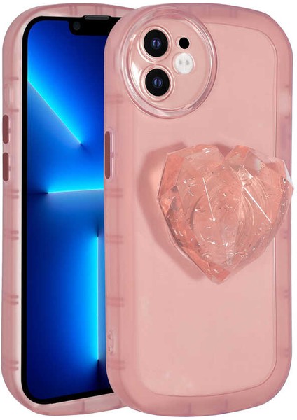 Apple iPhone 11 - Uyumlu Kamera Korumalı Pop Soketli Renkli Appfube Ofro Kapak-Pembe