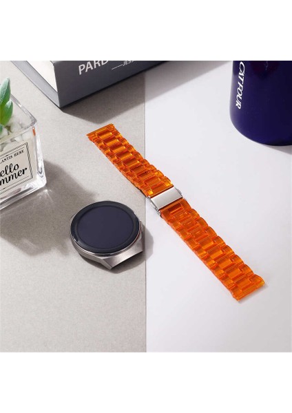 Galaxy Watch Active 2 40MM Uyumlu Krd-27 20MM Kordon App Sarı modelleri