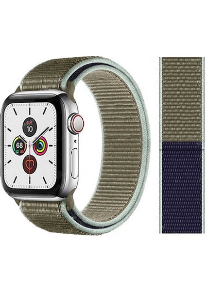 Watch 38MM Uyumlu Krd-03 Hasır Kordon App 46-Khaki