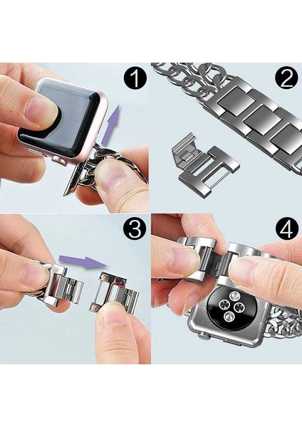 ​​​watch 44MM Cowboy Metal Kordon App Siyah