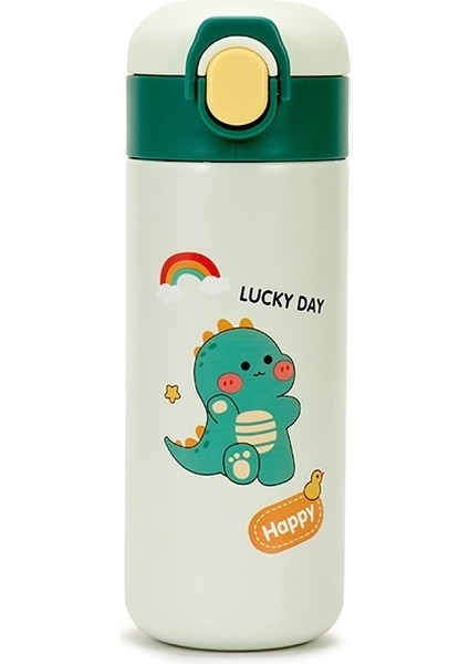 Karikatür Paslanmaz Çelik Termos Zıplayan Saman Su Bardağı (Yurt Dışından)