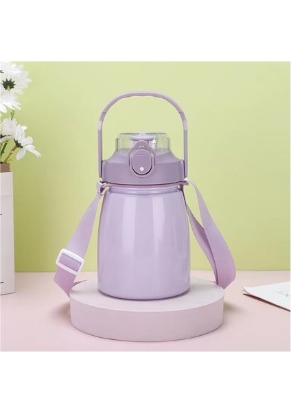 Sevimli Saksı Göbek Kupası Termos Bardak El Bardağı Crossbody Pipetli Bardak (Yurt Dışından)