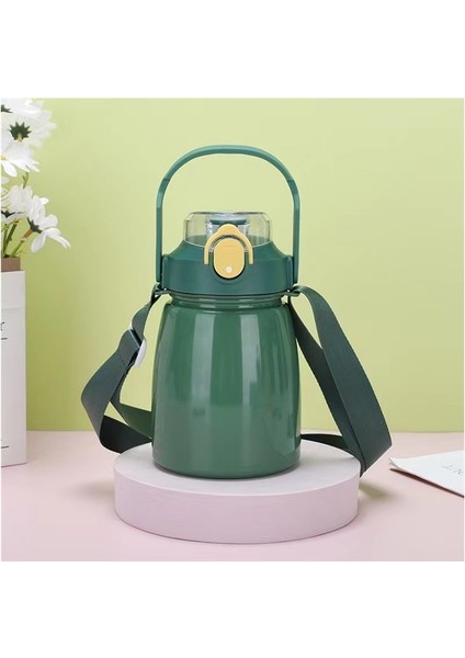 Sevimli Saksı Göbek Kupası Termos Bardak El Bardağı Crossbody Pipetli Bardak (Yurt Dışından)