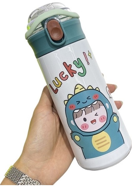 Paslanmaz Çelik Carter Yalıtımlı Zıplayan Saman Bardak (Yurt Dışından)