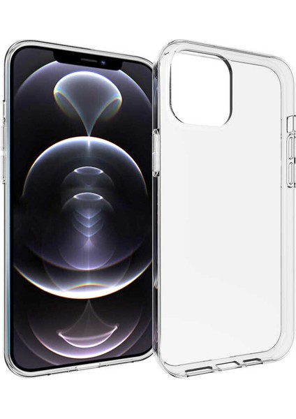 iPhone 14 Pro Max - Uyumlu Appfube Süper Silikon Kapak-Renksiz