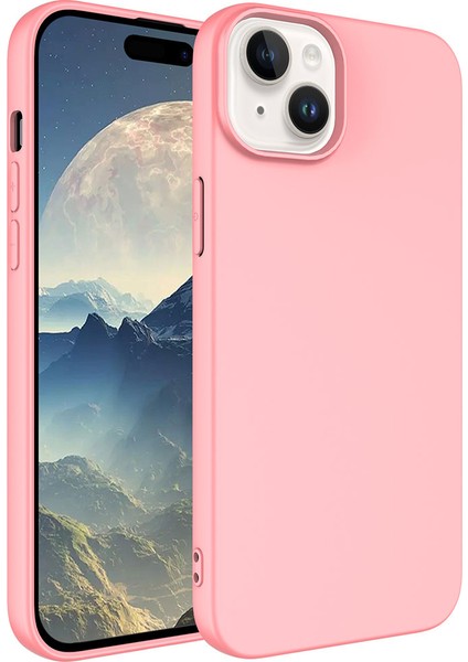 iPhone 15 Plus - Uyumlu Appfube Lsr Lansman Kapak-Pembe Açık