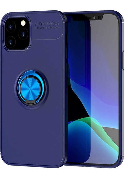 iPhone 12 Pro Max - Uyumlu Appfube Ravel Silikon Kapak-Mavi