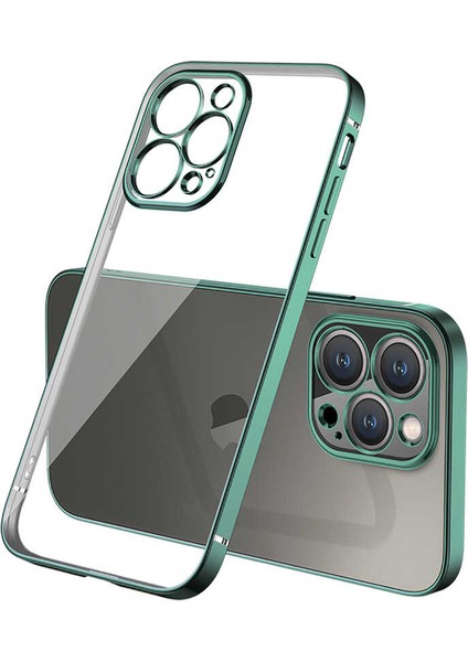 iPhone 13 Pro Max - Uyumlu Appfube Gbox Kapak-Koyu Yeşil